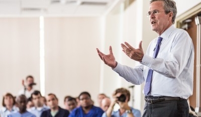 Presidential candidate Jeb Bush visits San Francisco startup