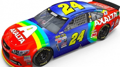 Jeff Gordon’s rainbow paint scheme to return to Bristol night race