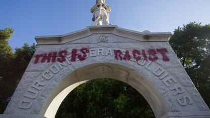 Vandals deface North Texas Confederate monument