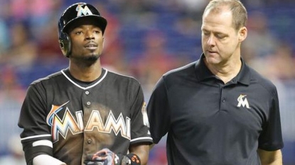 Gordon leaves Marlins’ game with apparent hand injury