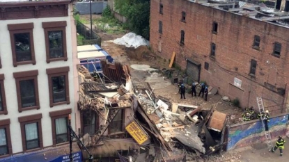 Multi-story building collapses on Fulton Street in Bedford Stuyvesant section