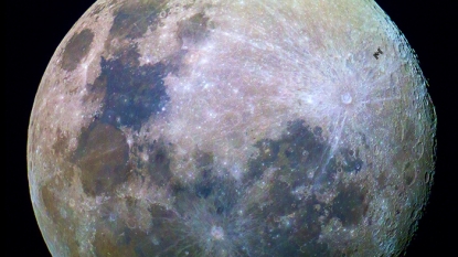 Picture that captured ISS over the Moon | The Market Business