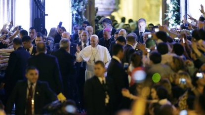 Pope gushes about Paraguayan women during Mass in Caacupe