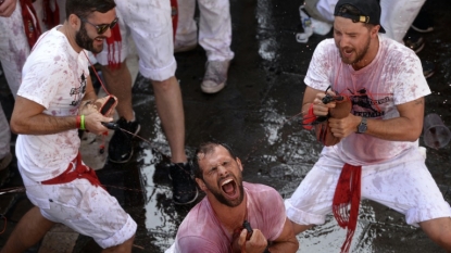 Running of the bulls festival starts in Spain