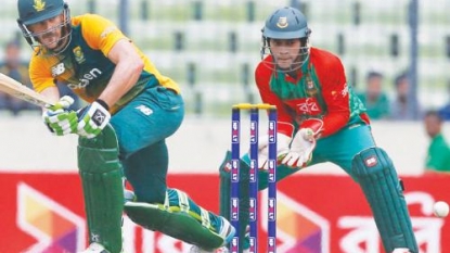 S. Africa cruise home in second Bangladesh T20