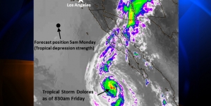 Hurricane Dolores weakens to Category 2 storm