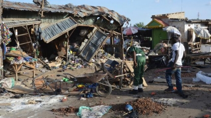 Bomb blamed on Boko Haram kills 20 in northern Nigeria