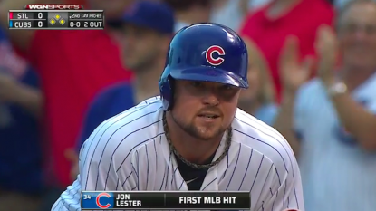 Cubs LHP Jon Lester has no-hitter through 6 against Cards