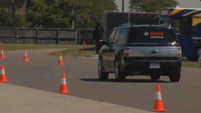 Test track for self-driving cars opens in Michigan