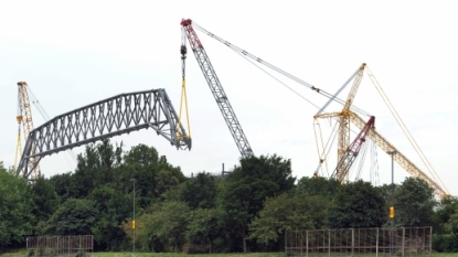 Video and Photos: New Main Stand roof truss dominates Anfield skyline