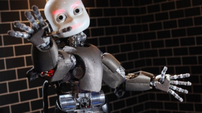 Watch the moment when a really cute robot becomes self-aware