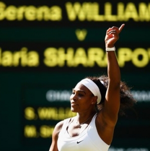 Williams beats Sharapova in 2 sets to reach Wimbledon final