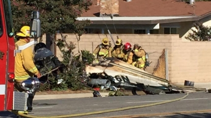 Small plane crashes in California yard, killing pilot