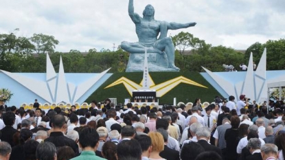 Abe vows nuclear free Japan on Nagasaki anniversary