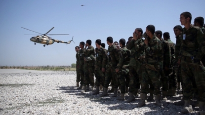 Afghan official says military helicopter crash kills 17