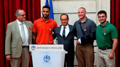 American Heroes Awarded French Medal after Thwarting Train Attack