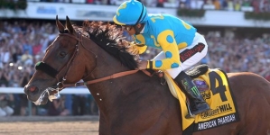 American Pharoah dazzles fans in final tune-up for Haskell