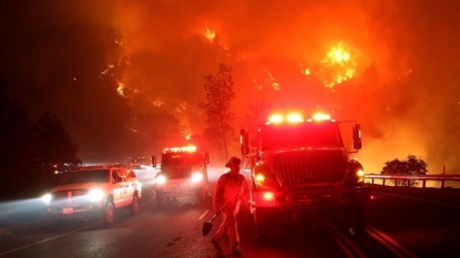 Wildfire raging through northern California doubles in size on fifth day