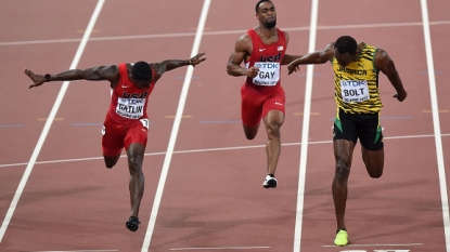 Bolt beats Gatlin to win 100m gold