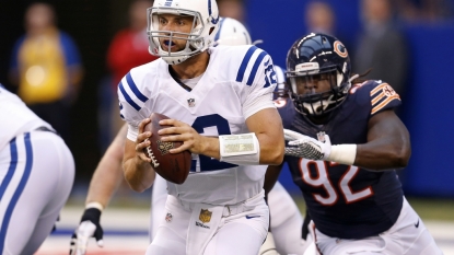 Colts’ Luck picks apart Bears as practice ends