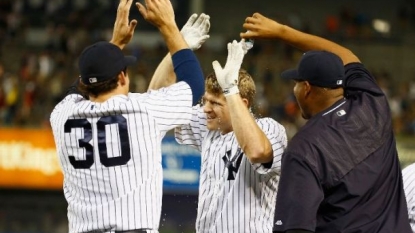 Yankees pitcher Bryan Mitchell hit in the face with line drive