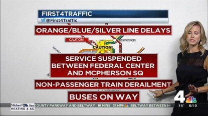 Metro derailment delays could stretch into afternoon