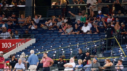 Fan falls from upper deck of Turner Field during Braves game