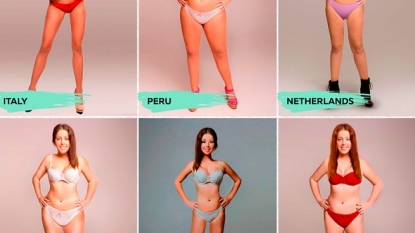 Female designers from 18 different countries photoshopped the same woman to