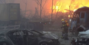 Firefighter rescued from blast zone in China’s Tianjin port