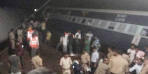 At least 19 killed as 2 trains derail in central India