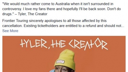 Tyler, the Creator Cancels Australian Tour Due to Complaints From Feminist Group