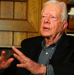 Former President Jimmy Carter teaches extra Bible class at his rural Georgia