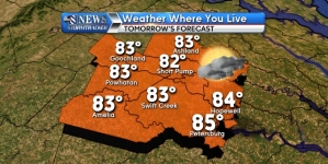 Get ready for another sunny, hot day in the Tennessee Valley today