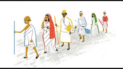 Google Doodle marks India’s 69th Independence Day by remembering Dandi March