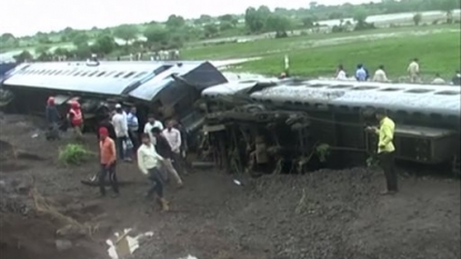 India floods derail two trains, killing at least 20 – ministry