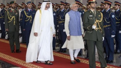 Indian prime minister arrives in UAE, to meet rulers