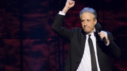 Jon Stewart Tears Up During Stephen Colbert’s ‘Thank You’