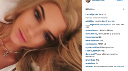 Kendall Jenner goes BLONDE!