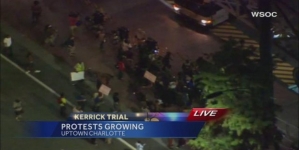 Kerrick protesters fill streets of uptown Saturday night