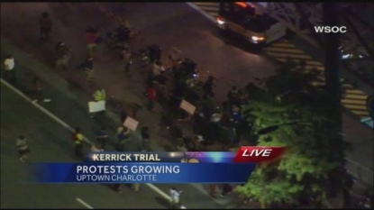 Kerrick protesters fill streets of uptown Saturday night