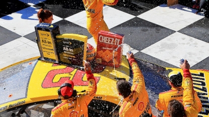 Logano defends Bristol victory to hold off Gibbs drivers