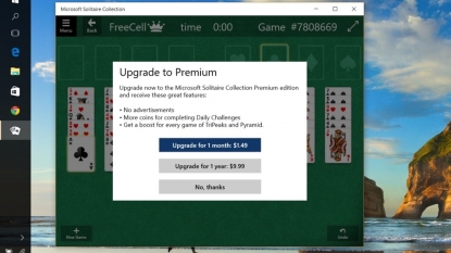 Microsoft Corporation Adds Premium Solitaire To Windows 10