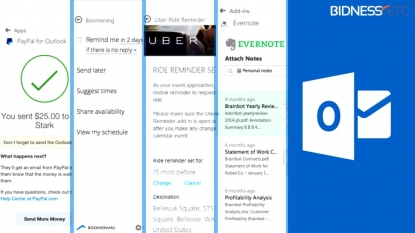 Microsoft introduces new Outlook integration with Uber, Evernote and more