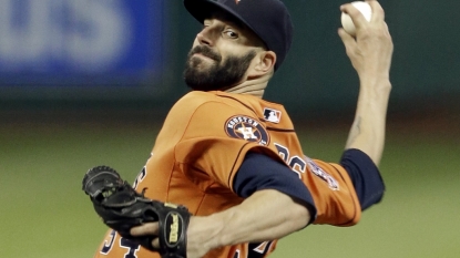 Astros’ Fiers has no-hitter through 7 innings