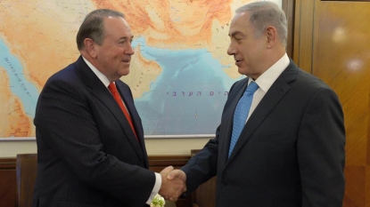 Mike Huckabee Stumps in Israel, Meets with Benjamin Netanyahu