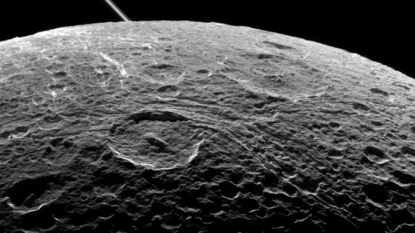 NASA Cassini Spacecraft Makes Close Flyby of Saturn’s Moon, Dione, Today