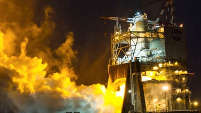 NASA Testing Future SLS Rocket Engine Today