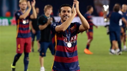 Pedro denies reports he wants to leave Barcelona