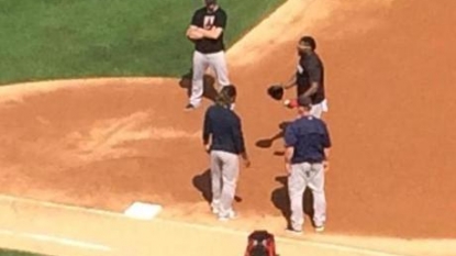 Hanley Ramirez Takes Some Reps At First Base