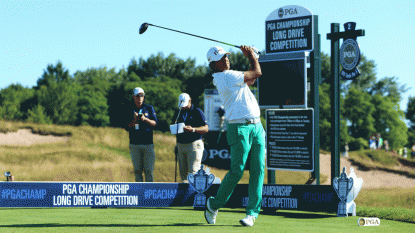 Anirban Lahiri wins PGA Championship long-drive contest